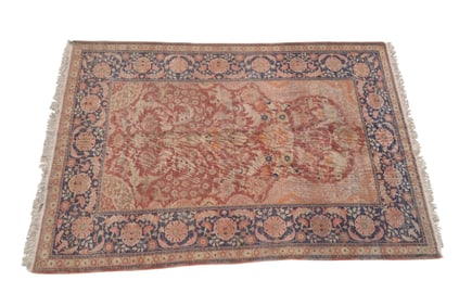 Antique Hereke Silk Carpet ~7.75'L