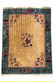 Chinese Art Deco Carpet ~11.75'L
