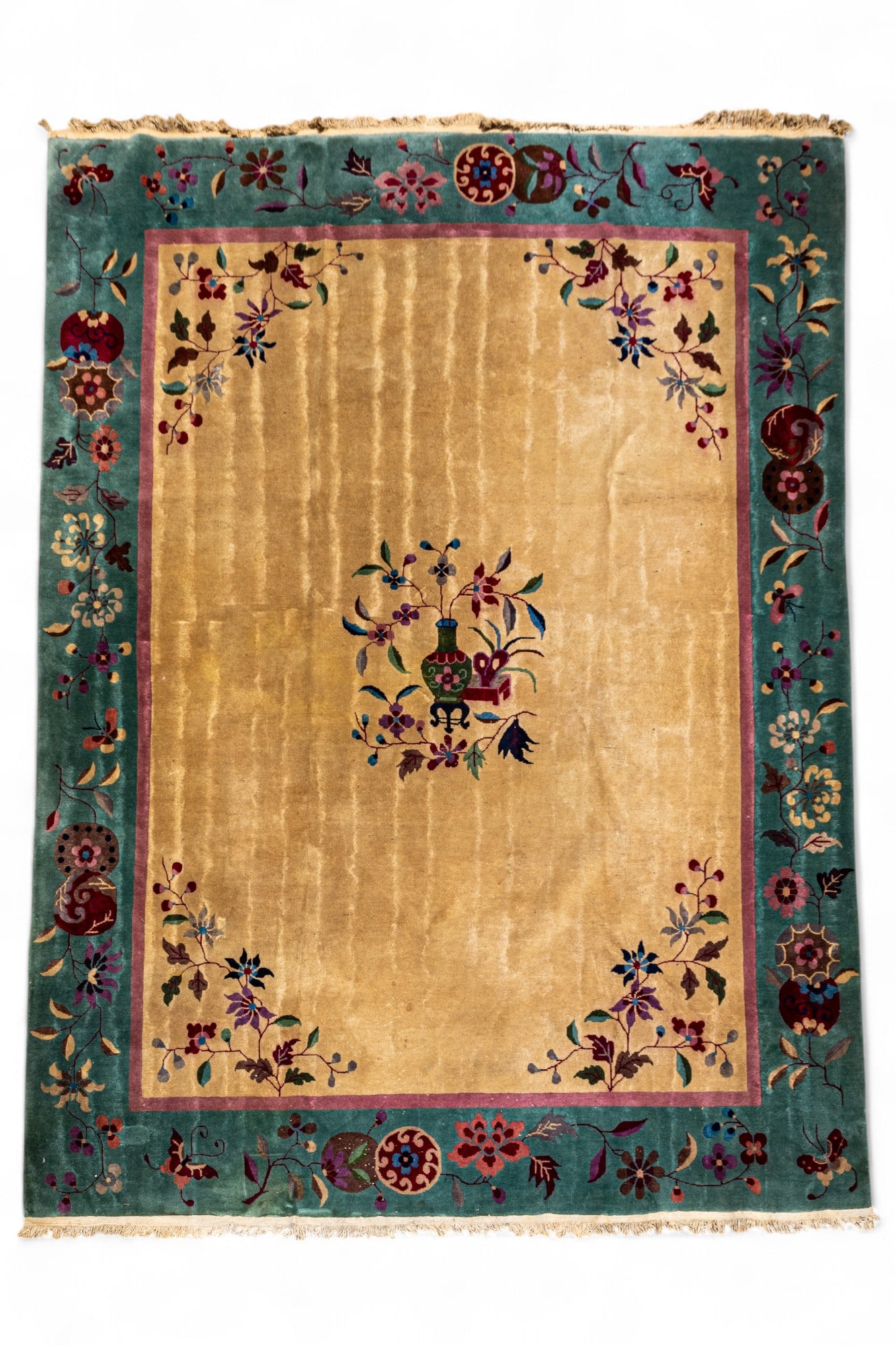 Chinese Art Deco Carpet ~11.75'L (1 of 8)