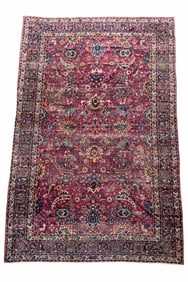 Antique Kerman Carpet ~10.75'x17.5"