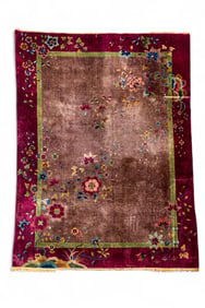 Antique Art Deco Carpet ~11.5'L