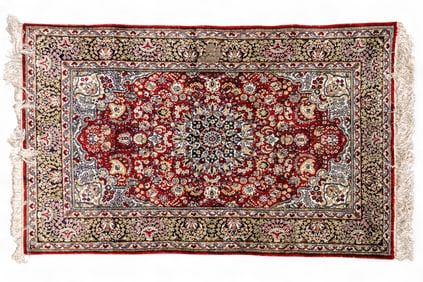 Chinese Silk Carpet / Mat ~4'L