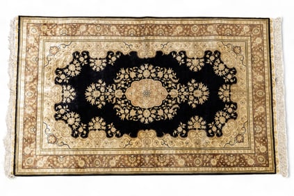 Persian Silk Rug ~5'L