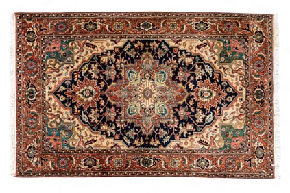 Hand Knotted Hariz Carpet, almost 9'L