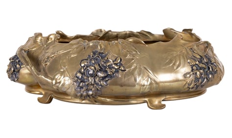 Frederic Debon Art Nouveau Bronze Jardiniere
