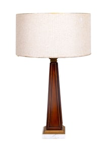 Mid Century Stiffel Wood Panel Lamp
