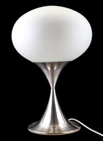Modern Mushroom Form White Lamp