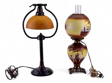 Vintage Style. Desk Lamp + Gone with the Wind Lamp
