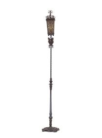 Art Deco Torchiere Floor Lamp