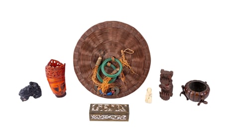 Chinese/Asian Trinkets, Weaved Box