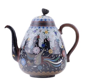 Antique Japanese Cloisonne Teapot