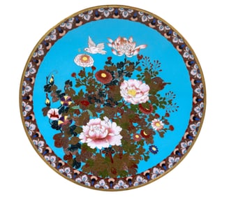 Japanese Cloisonne Charger