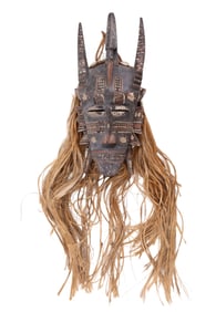 Senufo Kpelie Early Wood Carved Mask