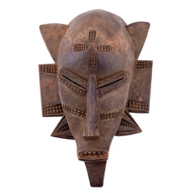 Carved Wood African Mask