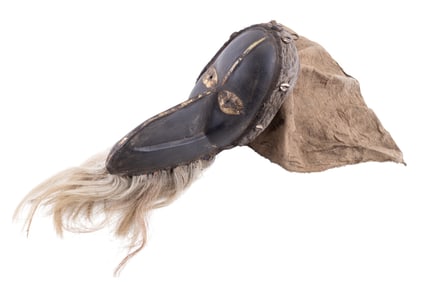 African Dan Hornbill Bird Mask, Gegon