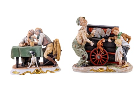 Capodimonti Bisques- Hunting Tales, Organ Grinder