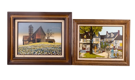 H. Hargrove (b.1941) Two Original Oil Paintings