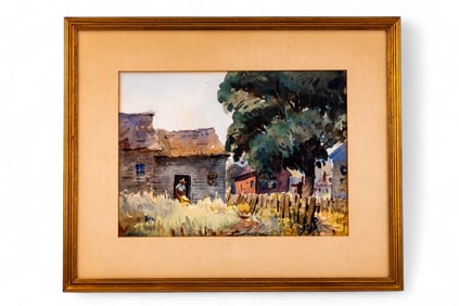 Henry Gasser Signed Nature Watercolor
