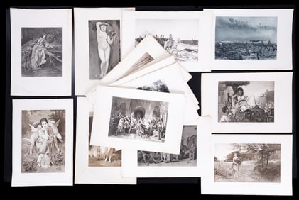 Gebbie & Husson Early Photogravure (24 Pc.)