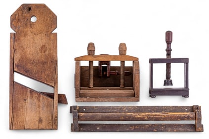 Early Wood Book Presses, Spool, Mandolin