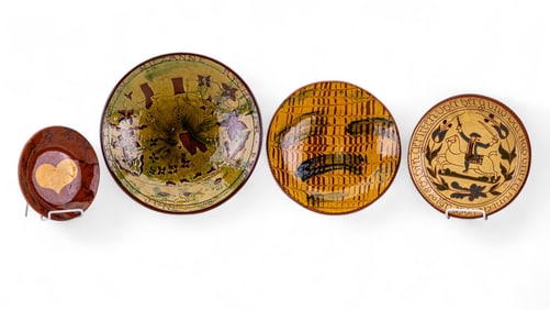 Lester Breininger Redware and Other Plates