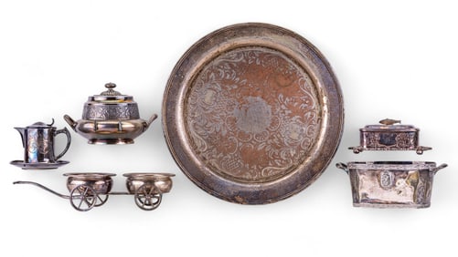 Victorian Silver Plated Service Accessories