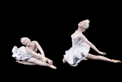 2 German Democratic Republic Ballerina Porcelain