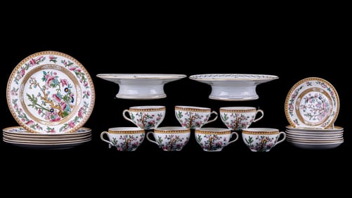 S. Hancock Opaque China & Music Box Plates