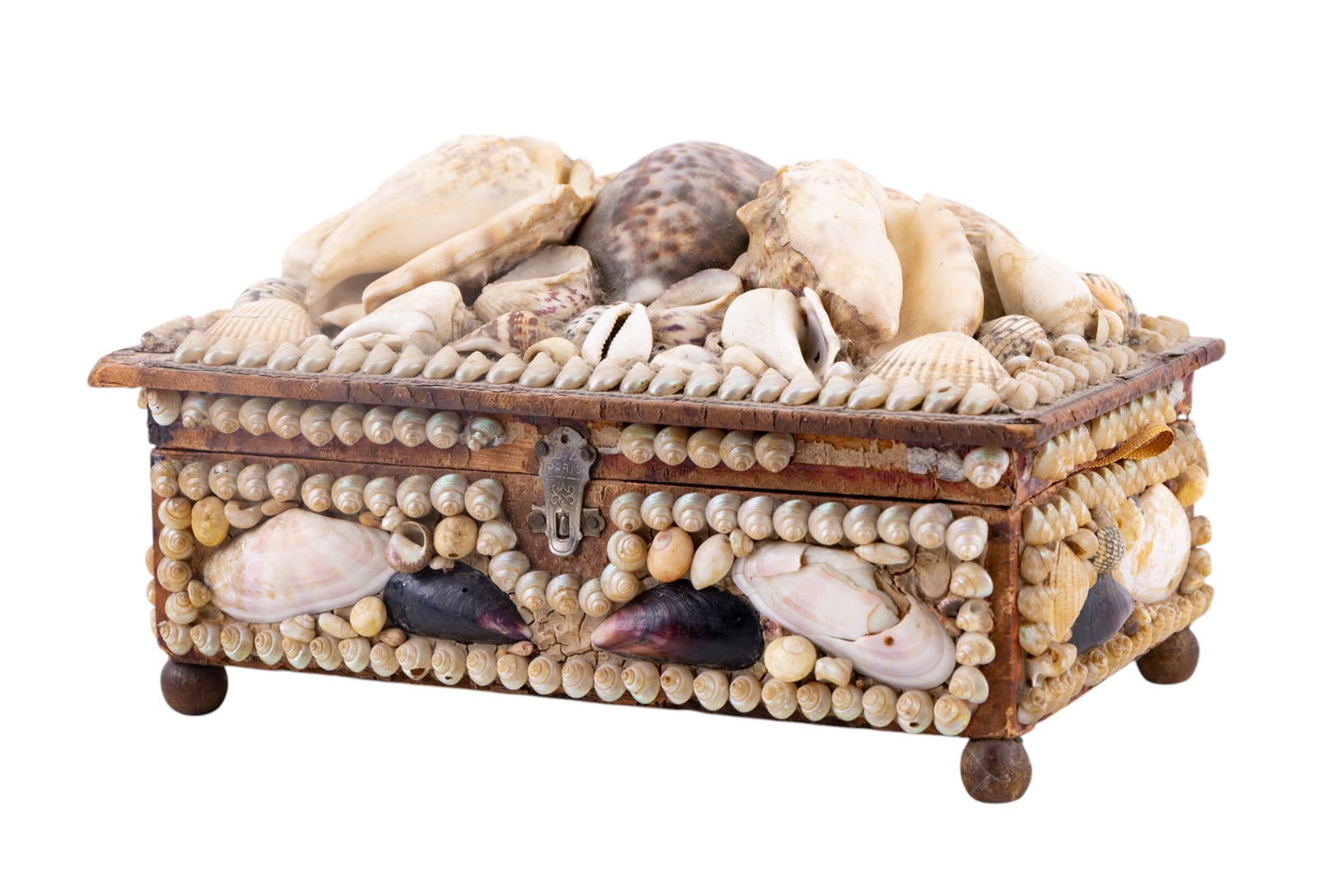 Antique English/French Sailor's Sweetheart Box (1 of 6)