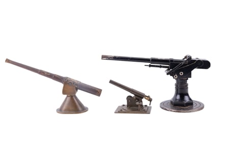 Cast Metal 8mm Flak Gun Models / Replicas (3 Pc.)