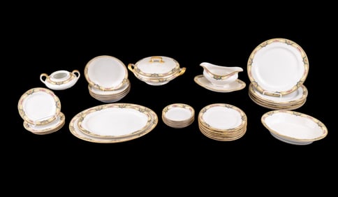 Rosa Fiori Elite Works Limoges French Tableware