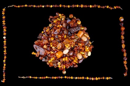 Amber Beads for Jewelry Craft