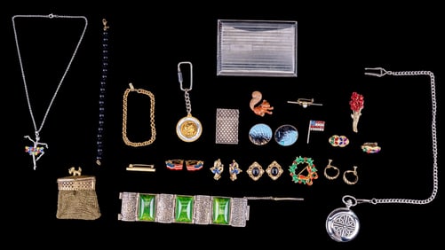 Vintage Jewelry, Watch, Coinpurse, more
