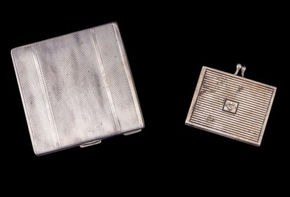 Polish .875 Silver Cigarette Case, Picture Case