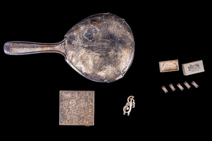 925 Silver Compact, Money Clip, and Bracelet Links