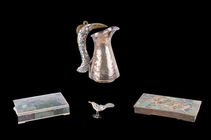 Mexican Silver & Brass Decor