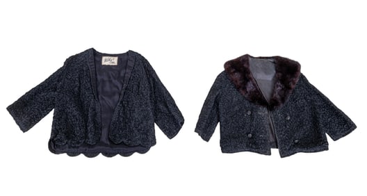 Vintage Black Fancy Ribbon Coats (2)