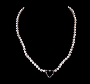 Sterling Pearl Necklace