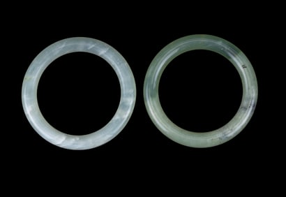 Two Jade Bangles (2 Pc.)