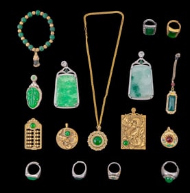 Asian Costume Jewelry Grouping
