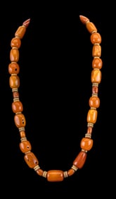 Amber, Bakelite Mixed Bead Necklace