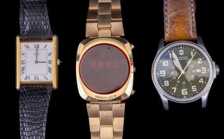 Uranus, Seiko, Victorinox Watches (3 Pc.)