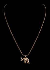 14K Gold Figural Elephant Pendant (11.8 grams)