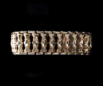 European 14K Gold Segmented Bracelet