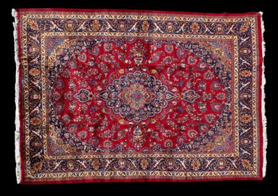 Persian Mashad Area Rug ~9'11"x13'