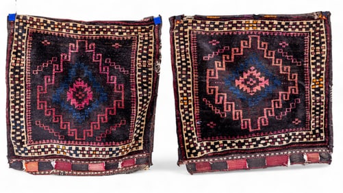 Antique Afghan Saddlebags Pair (KAI#H19)