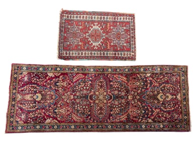 Vintage Persian Rug / Mat and Runner