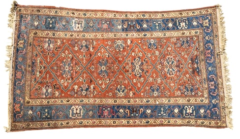 Antique Persian Malayr Rug ~4'x6