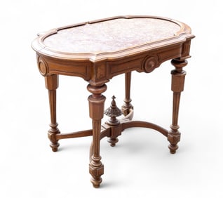 High Style Victorian Marble Top Table