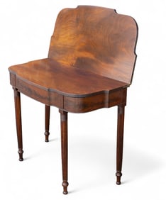 Philadelphia Mahogany Card Table, 19th C
